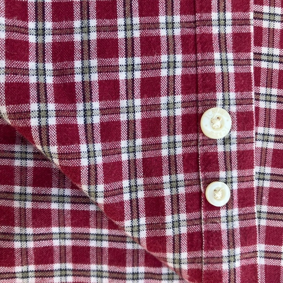 Men’s vintage j crew long sleeve button down plaid shirt sz xl 1 pocket - Picture 6 of 12